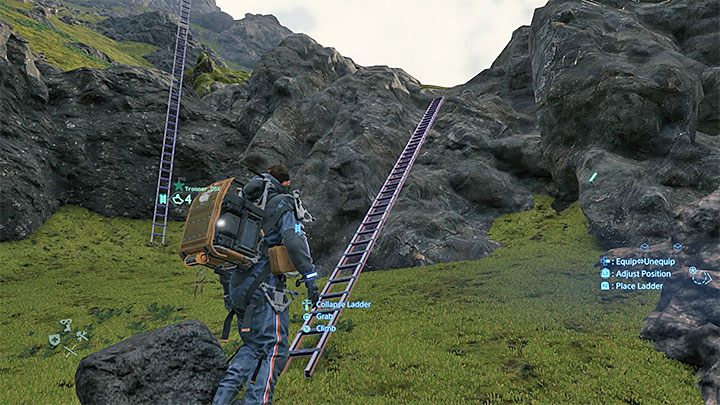 A ladder is not a disposable item in Death Stranding - it can be folded back up and taken away - Death Stranding Guide