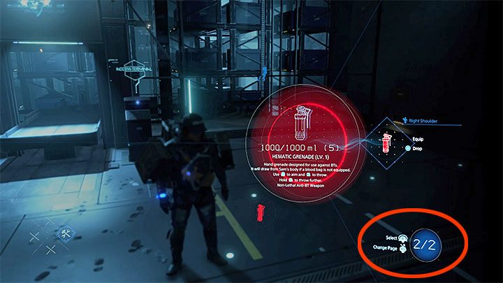 When you call up the drop-down menu, you may notice that it contains all the items from the current inventory of the main character - Death Stranding Guide