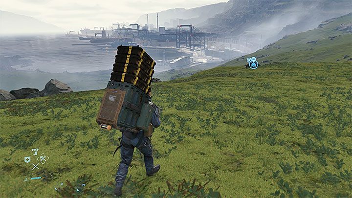 After enough progress in the main story, Sam will reach Knot City port and board a ship that will take him west - Death Stranding Guide