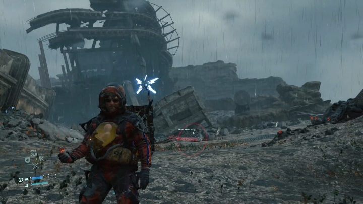 The collectible is located near a crater - Memory Chips in Death Stranding - Collectibles - Death Stranding Guide