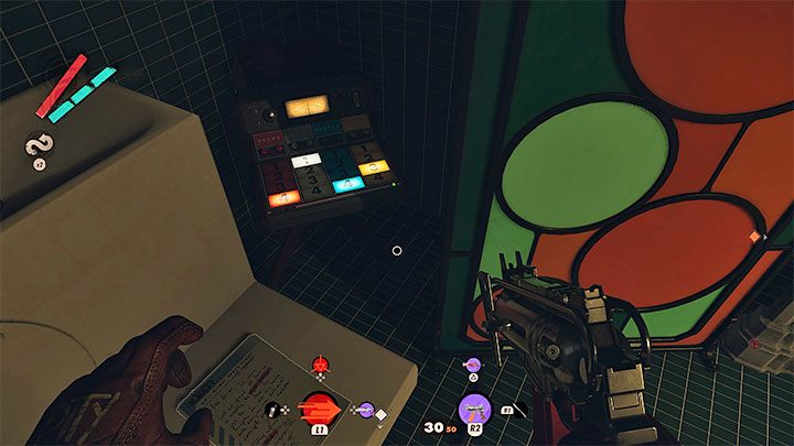 Stay on this floor and go around the dance floor - Deathloop: Devouring of the Lambs - walkthrough - Visionary Leads - Deathloop Guide