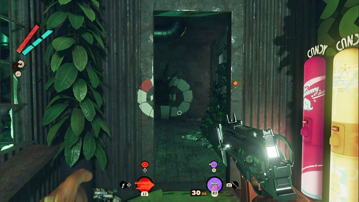 Fourth hint can be found upstairs - Deathloop: Super Shifty - walkthrough - The clues of the arsenal - Deathloop Guide