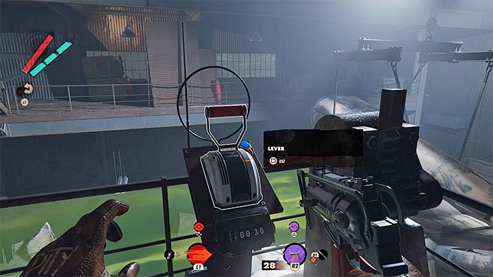 You can access hangar 2 from Hangar 1 - by going through the already well-known bridge connecting both buildings - Deathloop: Super Shifty - walkthrough - The clues of the arsenal - Deathloop Guide