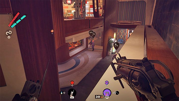 You'll find new suitcases with turrets near Frank's studio, and it would be a good idea to hack them - Deathloop: Ballad of Ramblin Frank - walkthrough - Visionary Leads - Deathloop Guide