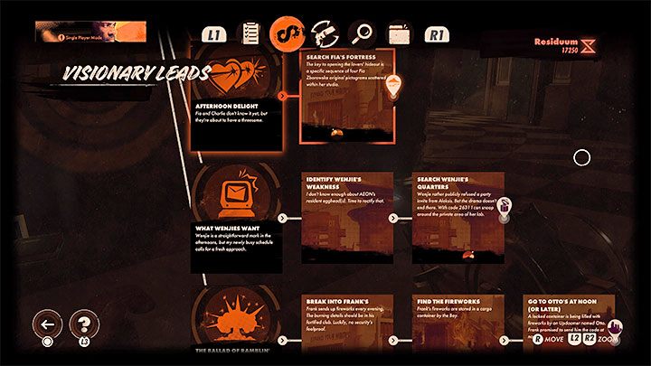 This mission should appear in your journal after completing the Space Invader mission, described on a separate page of the walkthrough - Deathloop: What Wenijes Want - walkthrough - Visionary Leads - Deathloop Guide