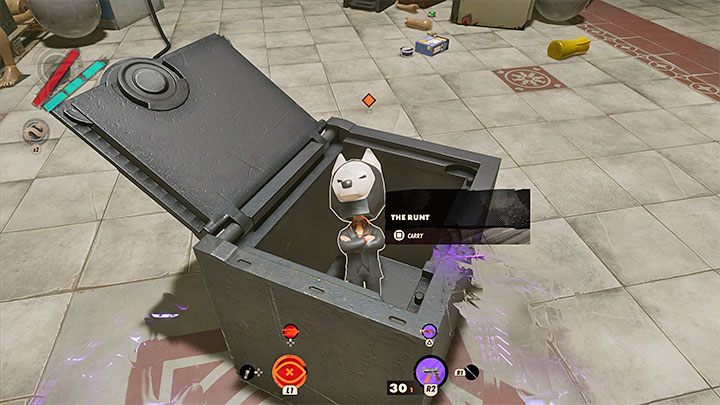 Inside the safe you'll find a talking Aleksis figurine (The Runt) you need to carry to Charlie's castle, to the room 2-BIT is in - Deathloop: What Wenijes Want - walkthrough - Visionary Leads - Deathloop Guide