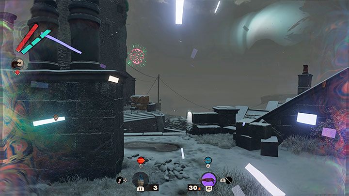 In the evening, Frank is taking part in a fireworks show, providing you with an alternative way to dispose of this Visionary - Deathloop: Ramblin Frank Spicer - boss, how to beat - Bosses (Visionaries) - Deathloop Guide