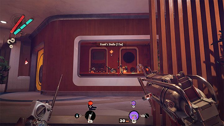 Frank is in a recording studio located on the first floor of the club - Deathloop: Ramblin Frank Spicer - boss, how to beat - Bosses (Visionaries) - Deathloop Guide