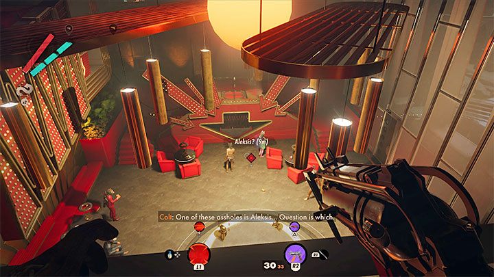 After reaching the location of the masquerade ball, it turns out identifying your target could be problematic - Aleksis Dorsey isn't the only person wearing a wolf mask in this area - Deathloop: Alexis The Wolf Dorsey - boss, how to beat? - Bosses (Visionaries) - Deathloop Guide
