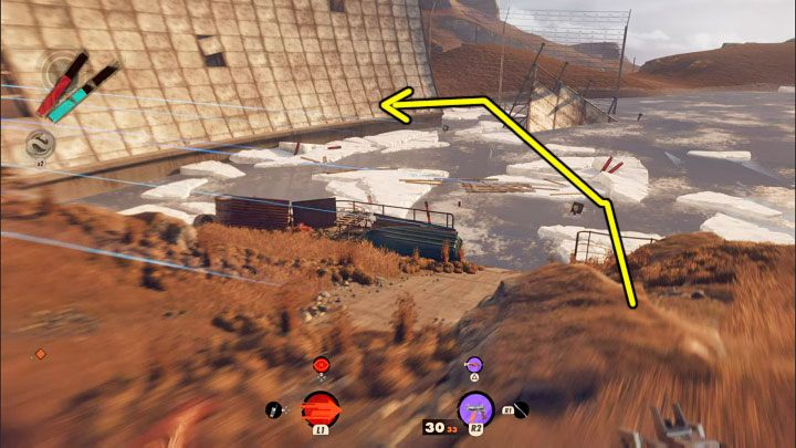 Return to dry land and continue sprinting along the shoreline - Deathloop: The Wake Up Challenge - where are the crates? - FAQ - Deathloop Guide