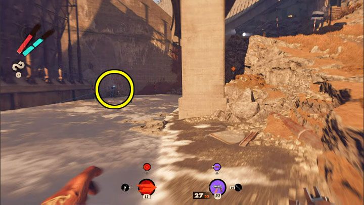 Head straight and then make a sharp left turn - Deathloop: The Wake Up Challenge - where are the crates? - FAQ - Deathloop Guide