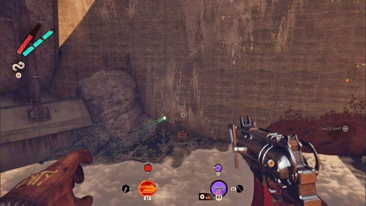 Reach the turret's location, where the third crate awaits you - Deathloop: The Wake Up Challenge - where are the crates? - FAQ - Deathloop Guide