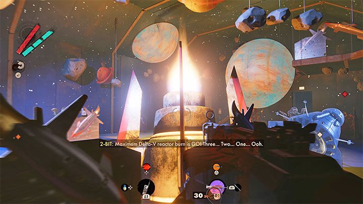 Use the hacking again to get out of the room and run upstairs to where the rocket will launch - Deathloop: The Spice of Life - trophy, how to get? - Trophy Guide - Deathloop Guide