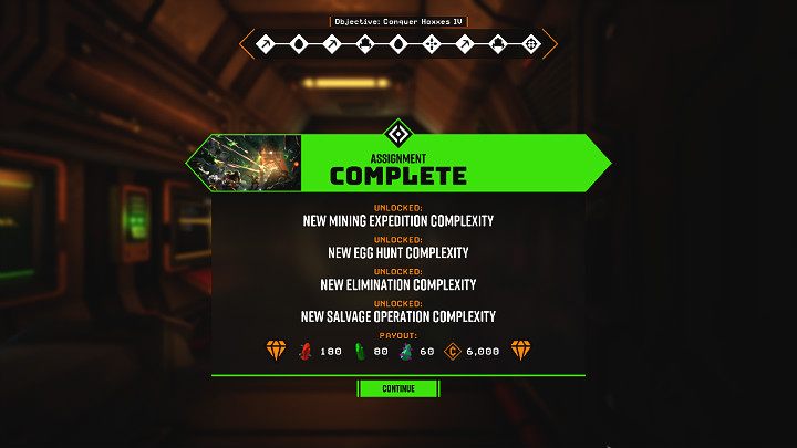 Depending on the type of Assignment Missions, the player will have to complete a series of several tasks (usually 3 to even 10) for which they will receive a corresponding reward - Deep Rock Galactic: Assignment Missions - General information - Deep Rock Galactic Guide