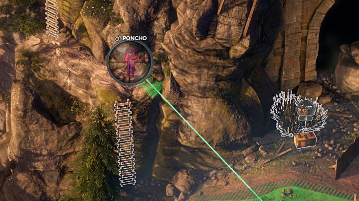 Buntline is useful for rescuing civilians held west of the train (M2,14) - Desperados 3: Get dynamite - mission 2, walkthrough - Mission 2 - Running Late on Payday - Desperados 3 Guide