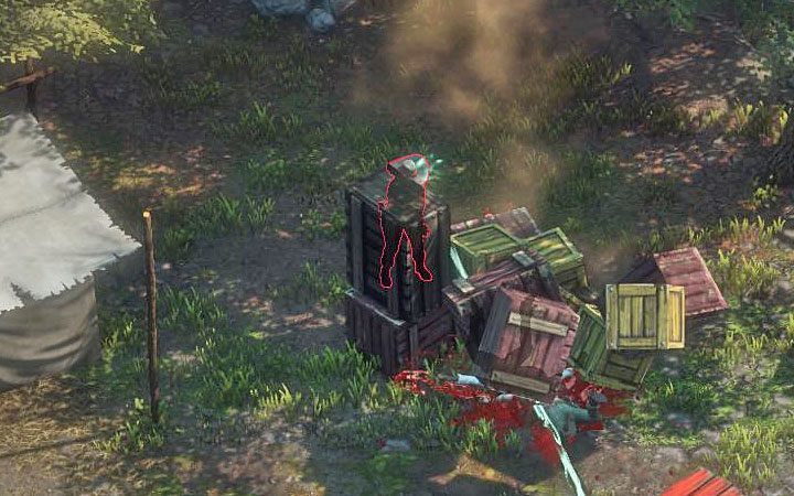 You can either cancel the mind control or order this bandit to go to the tower of crates standing nearby - Desperados 3: Save Isabelle and help Cooper - mission 9, walkthrough - Mission 9 - Louisiana Voodoo - Desperados 3 - game guide