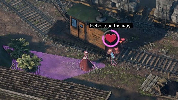 Kate should immediately equip the acquired disguise - Desperados 6: Walk over the bridge and get a disguise - mission 6, walkthrough - Mission 6 - The Bridge at Eagle Falls - Desperados 3 - game guide