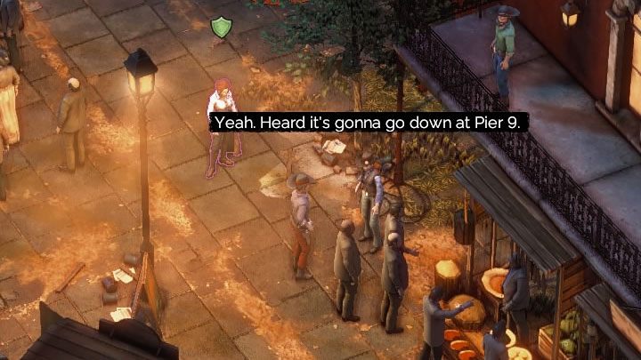 Conducting an investigation related to the suspects in Waynes disappearance is also optional - Desperados 3: Get a disguise and eavesdrop on convo - mission 10, walkthrough - Mission 10 - Back Alley Jazz - Desperados 3 - game guide