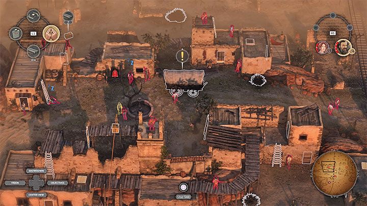 This and the third challenge are theoretically mutually exclusive, as only one way of blocking the railway tracks can be used - Desperados 3: Mission 14 - map, badges - Mission 14 - The Wages of Pain - Desperados 3 Guide