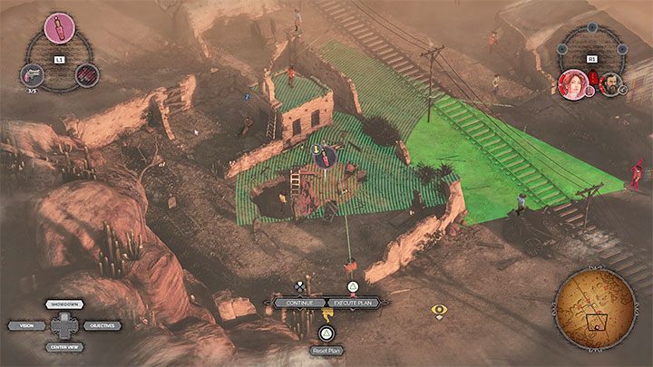 Apply the same method to kill further enemies standing along the railway tracks - Desperados 3: Get a disguise for Kate - mission 14, walkthrough - Mission 14 - The Wages of Pain - Desperados 3 Guide