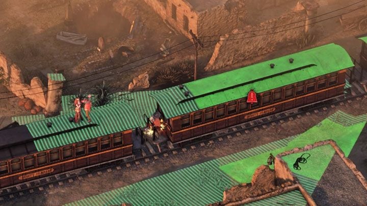 Bandits standing on the roofs of the carriages can be particularly problematic - Desperados 3: Get on the train - mission 14, walkthrough - Mission 14 - The Wages of Pain - Desperados 3 Guide