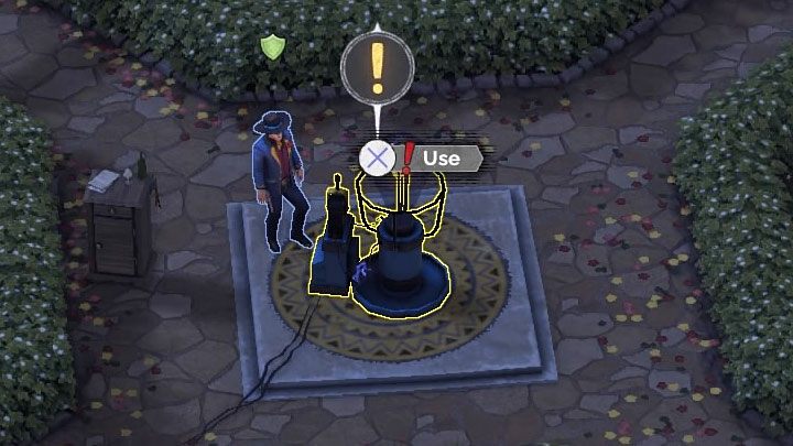 Switch to Cooper and wait until you can use an interactive lever to light the bulb - Desperados 3: Distract guests with a garden device - mission 15, walkthrough - Mission 15 - A Captain of Industry - Desperados 3 - game guide