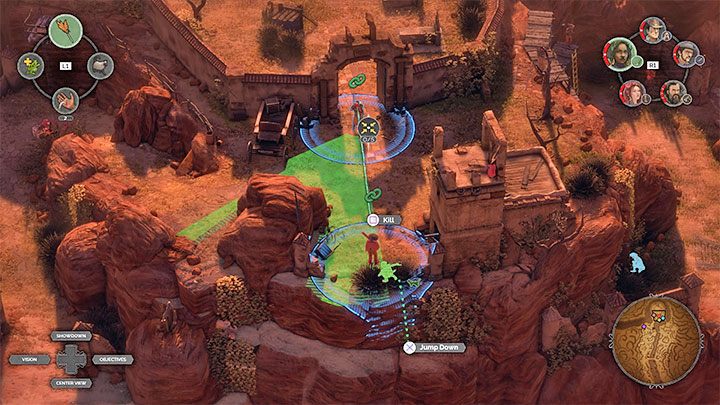 Dealing with two opponents guarding the entrance to the cemetery is easy - use Isabelles Connection and then sneak in from behind to the poncho-wearing opponent - Desperados 3: Reach the cemetery gate - mission 16, walkthrough - Mission 16 - The Old and The New - Desperados 3 - game guide