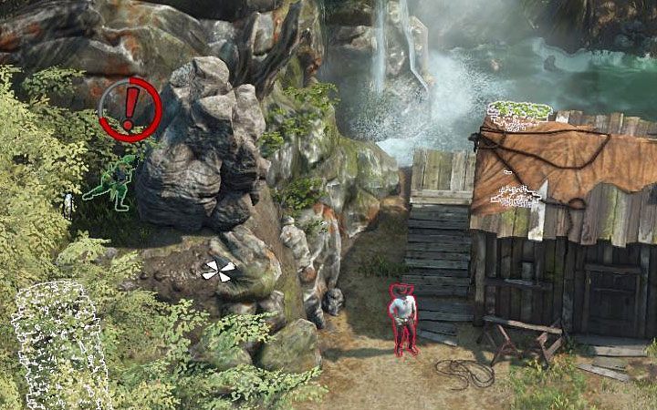 Environmental traps are a good way of killing enemies without using gadgets - Exploration and sneaking in Desperados 3 - Game basics - Desperados 3 - game guide