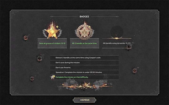 The reason why challenges related to a given mission are invisible is very simple - the game reveals challenges only after you have completed a given mission for the first time - Why cant I see the challenges (Badges) list in Desperados 3? - FAQ - Desperados 3 - game guide