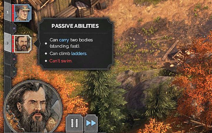 Your characters fail to perform an action due to the lack of appropriate passive ability - Why does the hero refuse to perform actions in Desperados 3? - FAQ - Desperados 3 - game guide