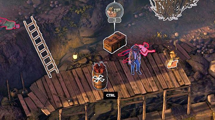 This is a very similar challenge to the one described above - Map and badges (challenges) - mission 2 - Mission 2 - Running Late on Payday - Desperados 3 - game guide