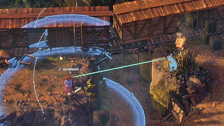 The next enemies are encountered to the west of the starting point (M2,2) - Save McCoy - mission 2 Running Late on Payday - Mission 2 - Running Late on Payday - Desperados 3 - game guide