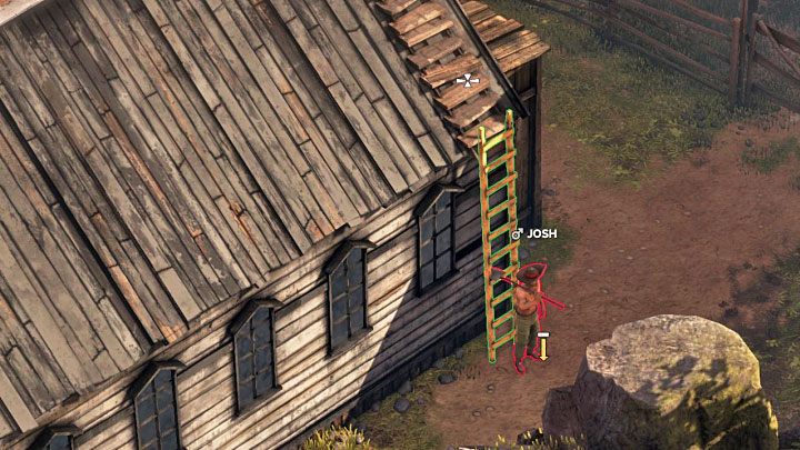 Josh is one of the common bandits who takes part in the funeral in the northern part of the map (M3,17) - Map and badges (challenges) - mission 3 Troublemakers in Flagstone - Mission 3 - Troublemakers in Flagstone - Desperados 3 - game guide