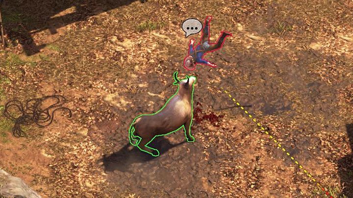 When you reach the roof, use Showdown Mode to plan the toss of a coin at the bull (M3,1) - Escape from an ambush and kill Jarvis - mission 3 Troublemakers in Flagstone - Mission 3 - Troublemakers in Flagstone - Desperados 3 - game guide