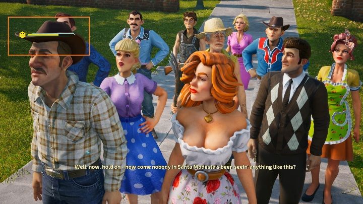 You have to make sure that people enjoy what you say - Destroy All Humans 2020: Citizen Crypto - Residents satisfaction, walkthrough - Walkthrough - Destroy All Humans Remake Guide