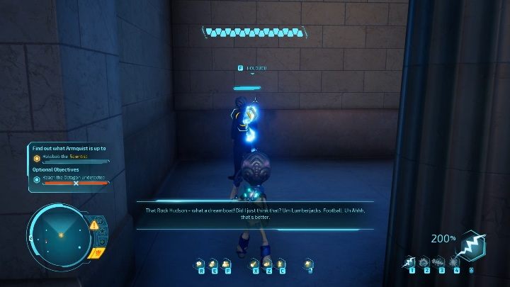 After you set off outside the White House, you will notice a scientist you need to follow - Destroy All Humans 2020: Mr. Crypto goes to capitol city - Entering the Octagon - Walkthrough - Destroy All Humans Remake Guide