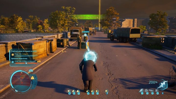 Constantly use your camouflage - Destroy All Humans 2020: Mr. Crypto goes to capitol city - Entering the Octagon - Walkthrough - Destroy All Humans Remake Guide