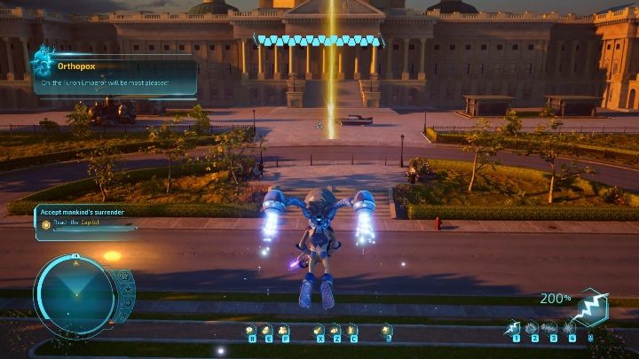 The first stage begins in front of the U - Destroy All Humans 2020: Robo-Prez boss fight walkthrough - Bosses - Destroy All Humans Remake Guide