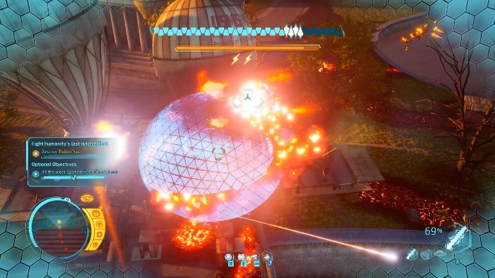 Crashing into the exploding balloons is not a pleasing experience - Destroy All Humans 2020: Robo-Prez boss fight walkthrough - Bosses - Destroy All Humans Remake Guide