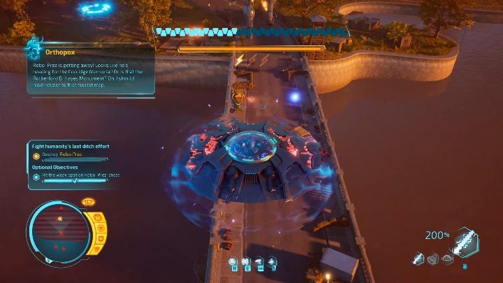 Lets start with the fact that this time, when the boss is going to change his location, you should focus on your health - Destroy All Humans 2020: Robo-Prez boss fight walkthrough - Bosses - Destroy All Humans Remake Guide
