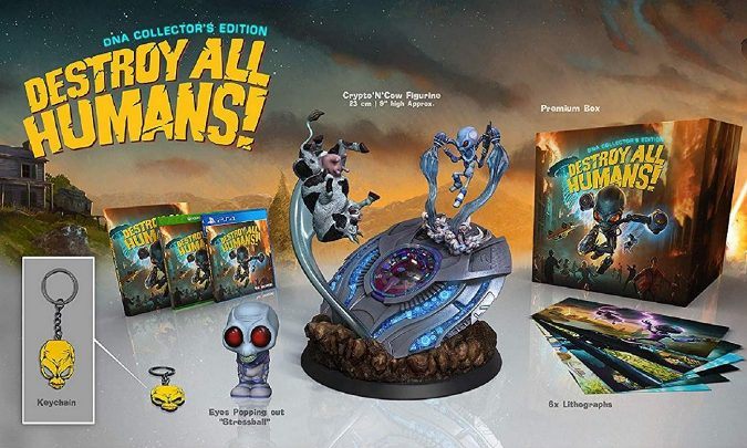 Destroy All Humans - DNA Collectors Edition contains the following items - Destroy All Humans 2020: Game editions - Appendix - Destroy All Humans Remake Guide