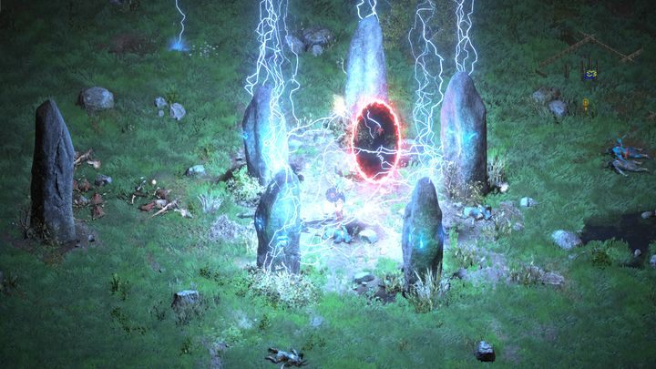 Поговорив с Акарой, вы можете прочитать свиток, чтобы узнать, в каком порядке взаимодействовать с камнями в Каменном поле - Diablo 2 Resurrected: The Search for Cain - прохождение - Акт 1 - Руководство по Diablo 2 Resurrected