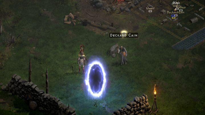 Оказавшись в лагере, поговорите с Каином - Diablo 2 Resurrected: The Search for Cain - прохождение - Акт 1 - Руководство по Diablo 2 Resurrected.