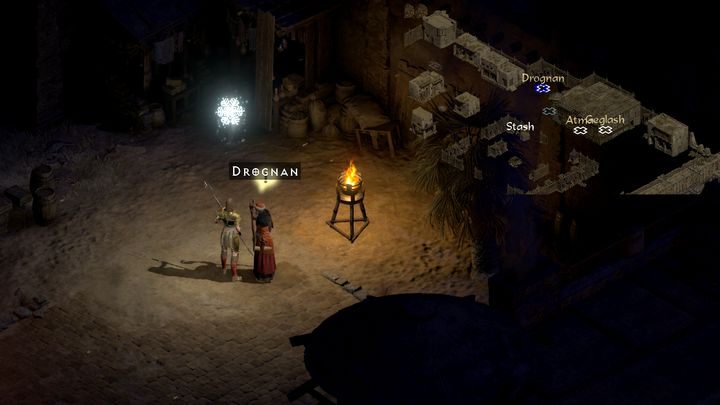 Чтобы продолжить квест, вернитесь в город и поговорите с Дрогнаном - Diablo 2 Resurrected: Tainted Sun - прохождение - Акт 2 - Руководство по Diablo 2 Resurrected.