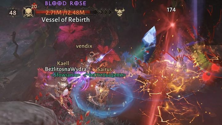 Stick to the left side to avoid the beam - Diablo Immortal: Blood Rose - boss, how to defeat - Bosses - Diablo Immortal Guide