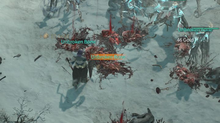 Ungebrochene Knochen, deren Gewinn Ihr nächstes Ziel ist, können von Skeletten geplündert werden, die in der Nähe des Schreins von Rathma auftauchen – Diablo 4: Nekromant Call of the Underworld – Prioritätsquests – Diablo 4 Guide