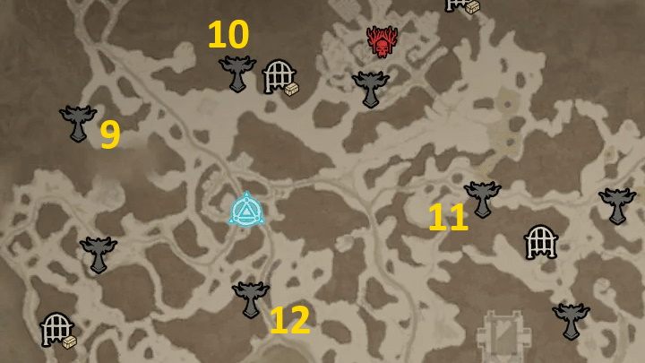 Der Sarkova-Pass hat 4 Altäre von Lilith – Diablo 4: Karte „Altäre von Lilith“ – Fractured Peaks – Altäre von Lilith – Diablo 4 Guide