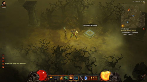 While exploring the Festering Woods you may find one more thing and that is a Nefalem monument - An Endless War - Events - Diablo III Game Guide