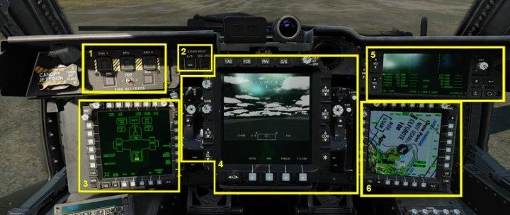 Left console - DCS AH-64D Apache: Pilot/CPG Cockpits and Controls - Basics - DCS AH-64 Apache Guide