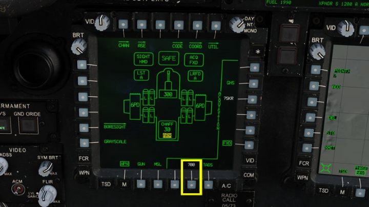 To return to your target later, select the acquisition sources ACQ on the WPN or TSD screen - TADS - Target Acquisition and Designation Sight - Systems and Sensors - DCS AH-64 Apache Guide